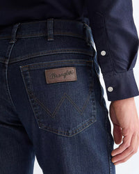 Wrangler Texas Stretch Authentic Straight Mens Jeans - Blue Black | Wrangler Jeans | JEANSTORE