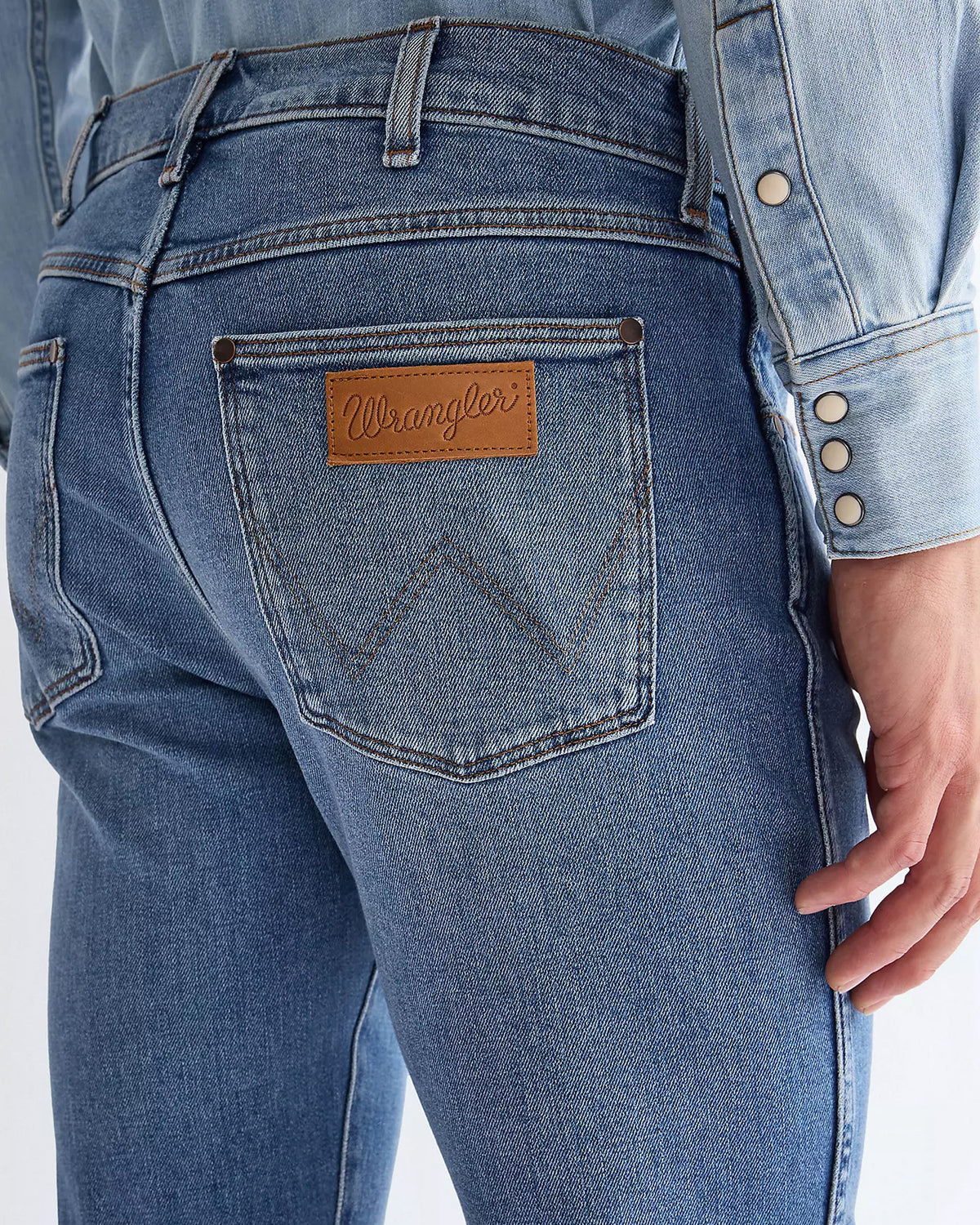 Wrangler Larston Slim Tapered Mens Jeans - New Favorite | Wrangler Jeans | JEANSTORE