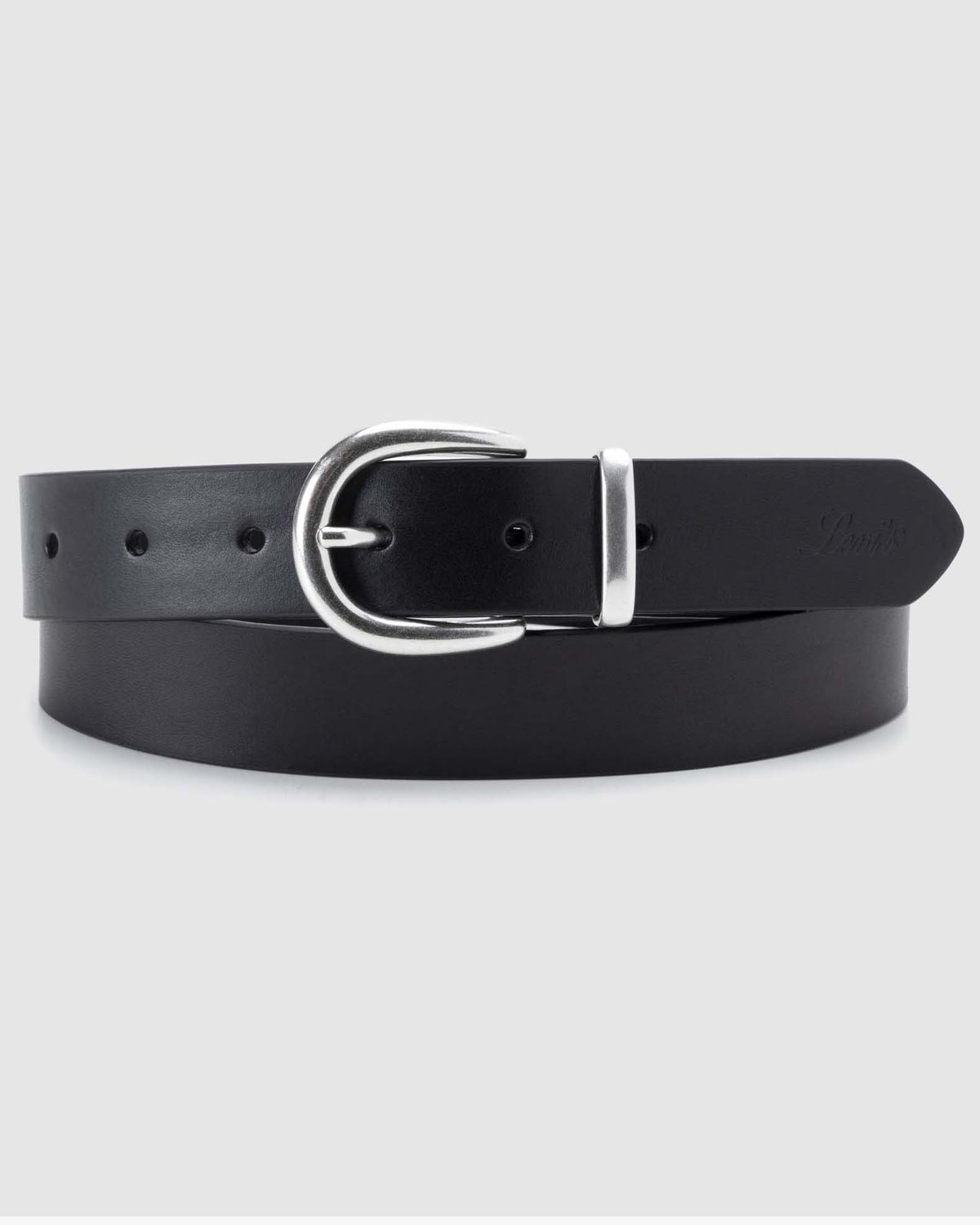 Levi's® Womens Phoebe Leather Belt - Caviar