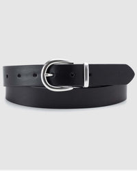 Levi's® Womens Phoebe Leather Belt - Caviar