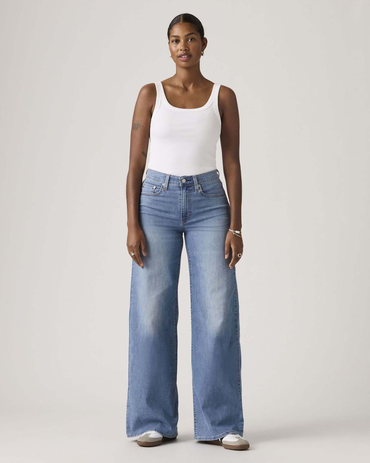 Levi's® Womens 728 High Rise Wide Leg Jeans - Cool Surf
