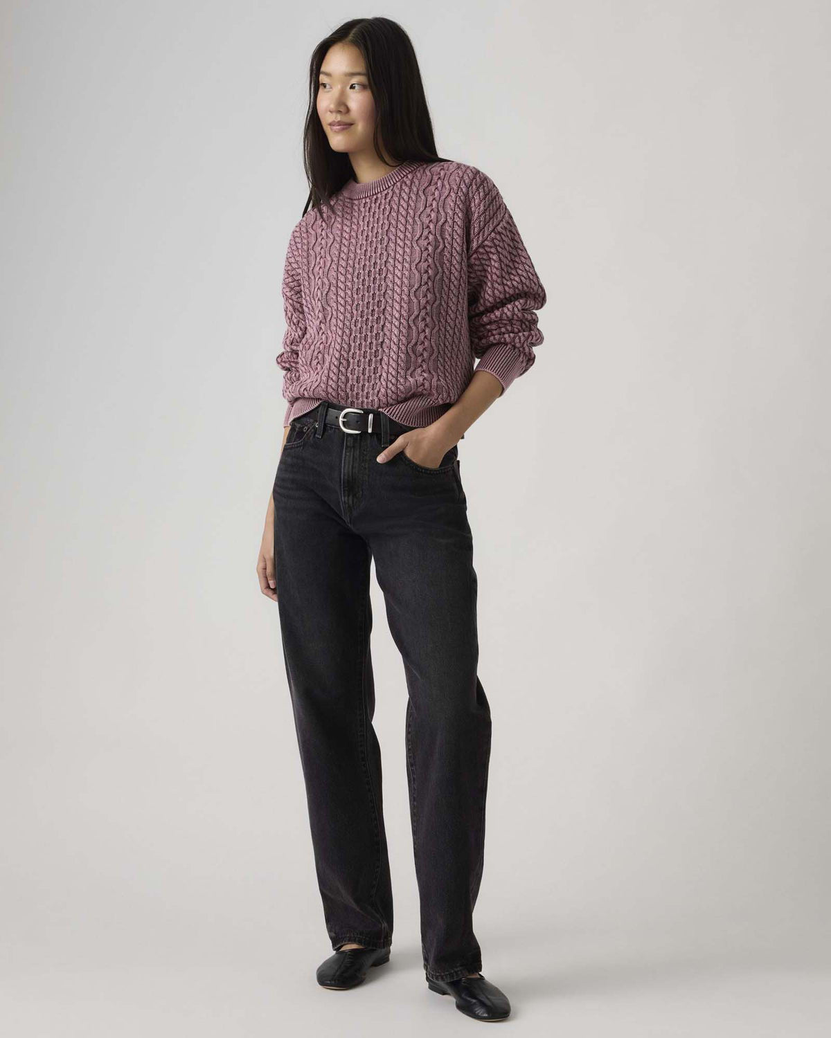 Levi's® Womens Easy Dad Relaxed Straight Jeans - Rebel Edge