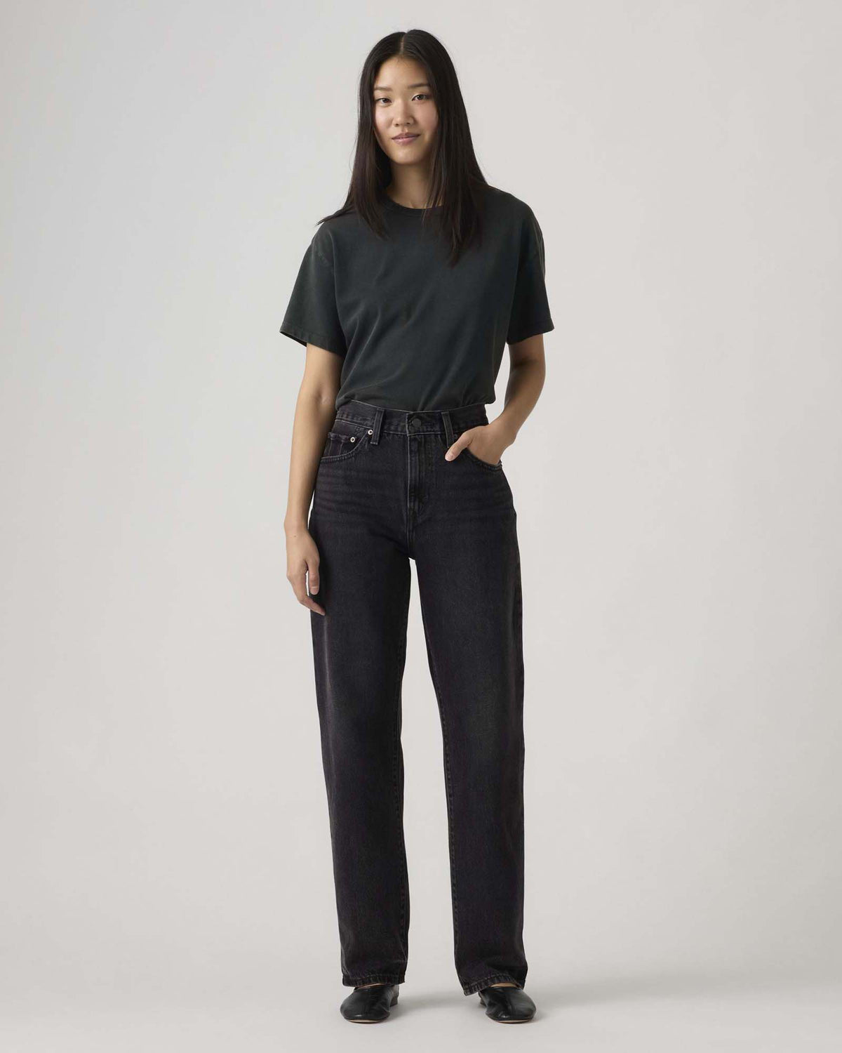 Levi's® Womens Easy Dad Relaxed Straight Jeans - Rebel Edge