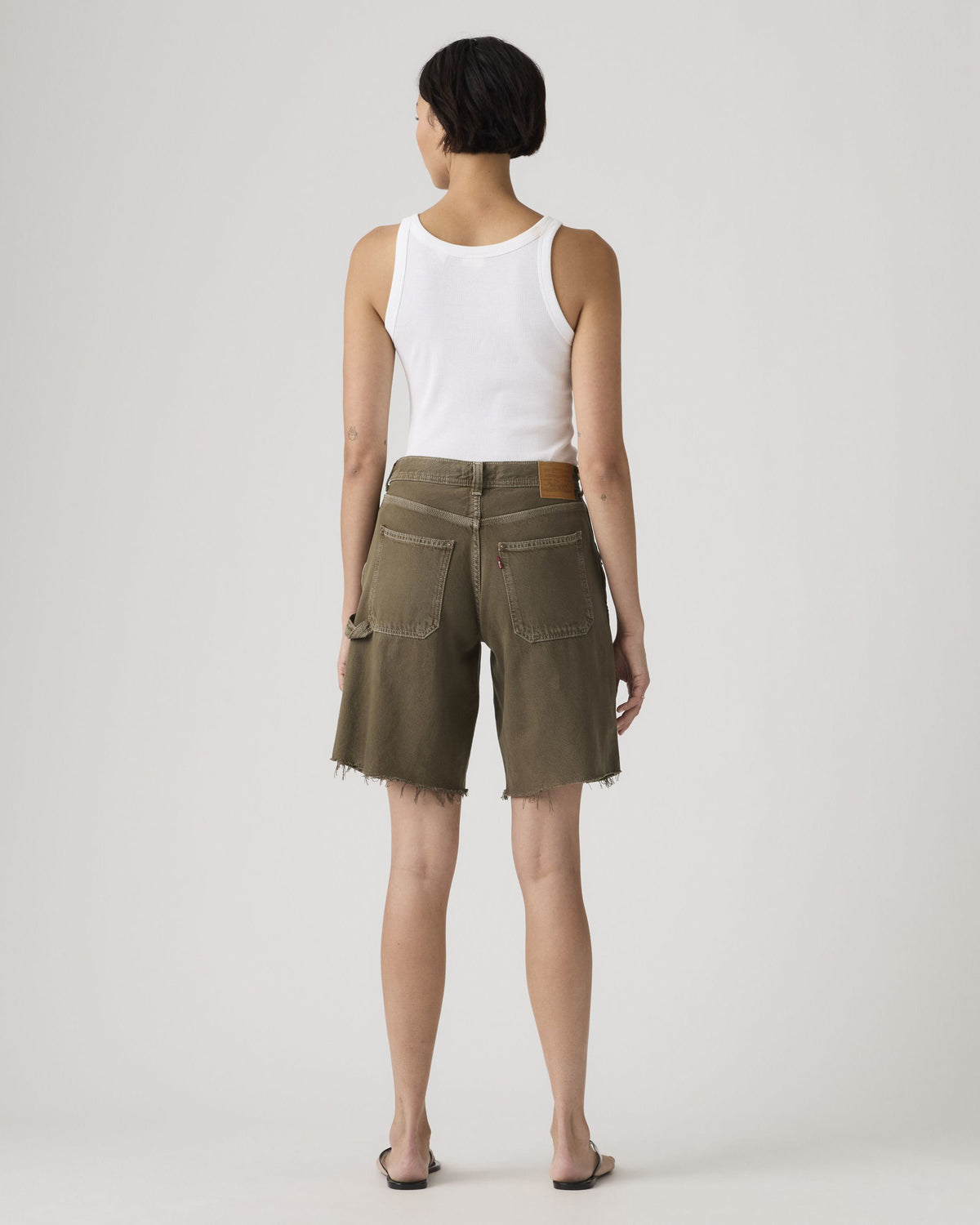 Levi's® Womens Baggy Dad Utility Short - Washed Canteen GD