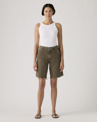 Levi's® Womens Baggy Dad Utility Short - Washed Canteen GD