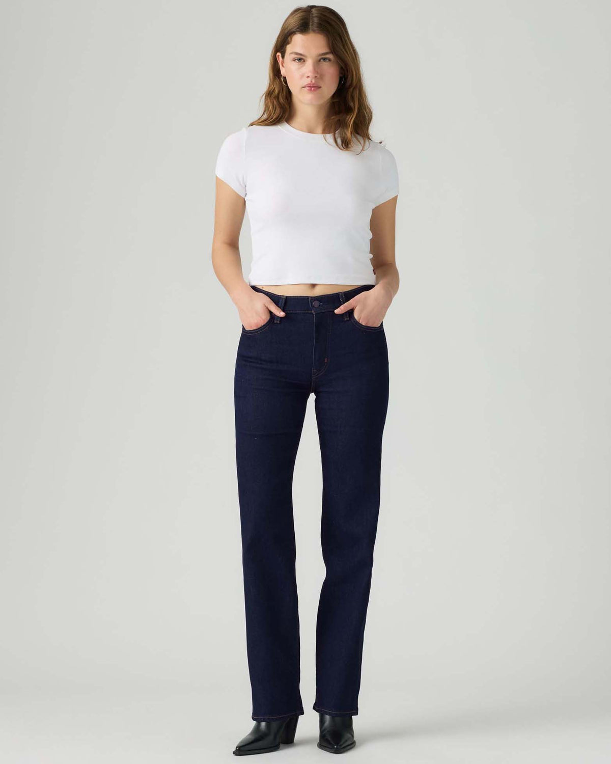 Levi's® Womens 723 High Rise Straight Jeans - True Blue Rinse