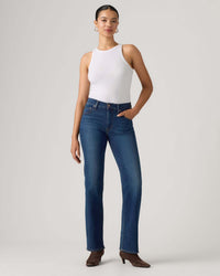 Levi's® Womens 723 High Rise Straight Jeans - True Blue Dark