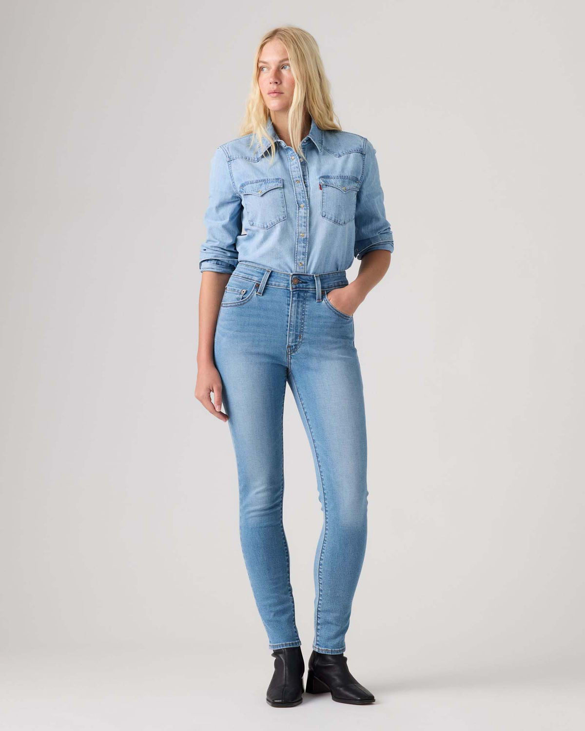 Levi's® Womens 721 High Rise Skinny Jeans - True Blue Mid