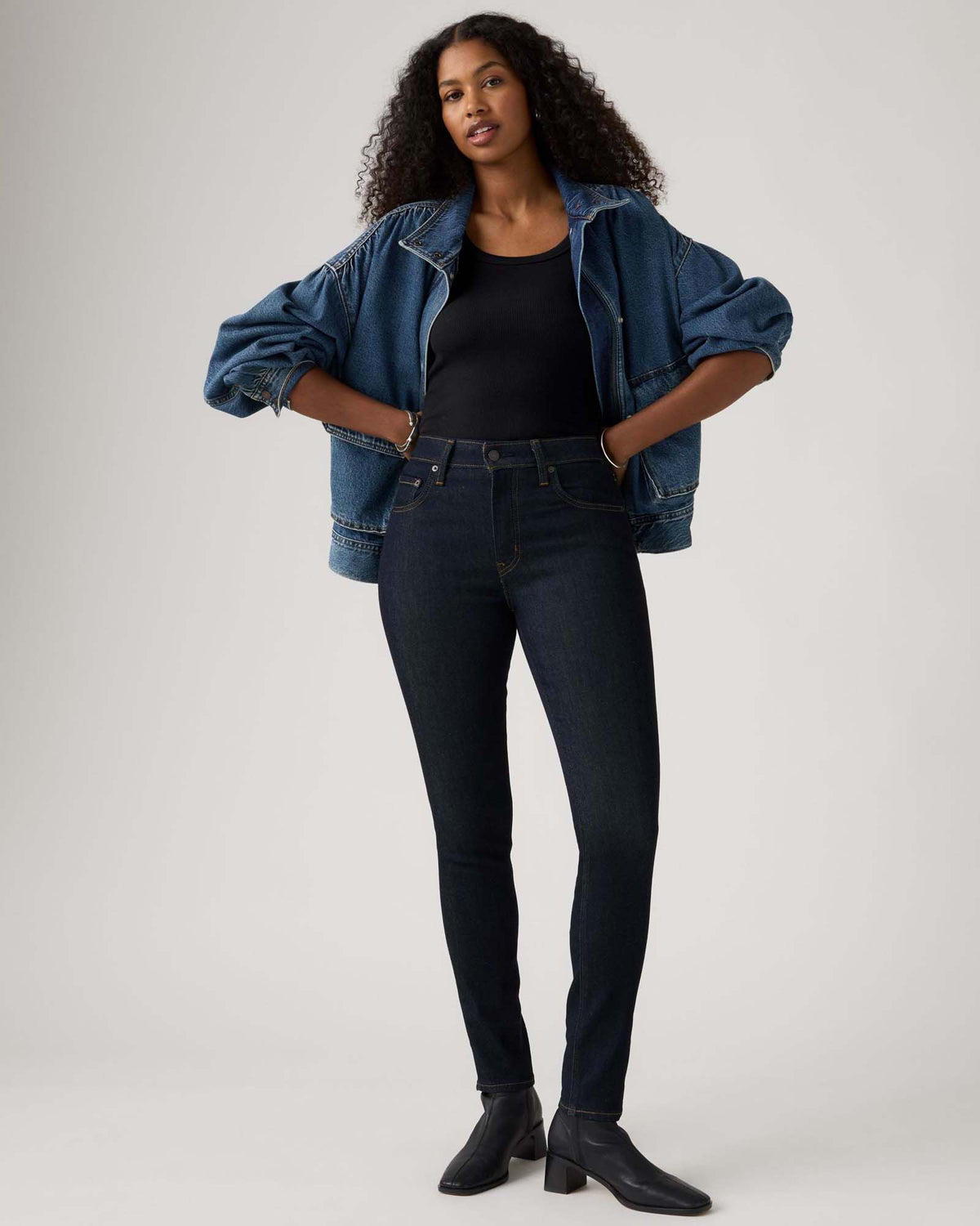 Levi's® Womens 721 High Rise Skinny Jeans - True Blue Rinse