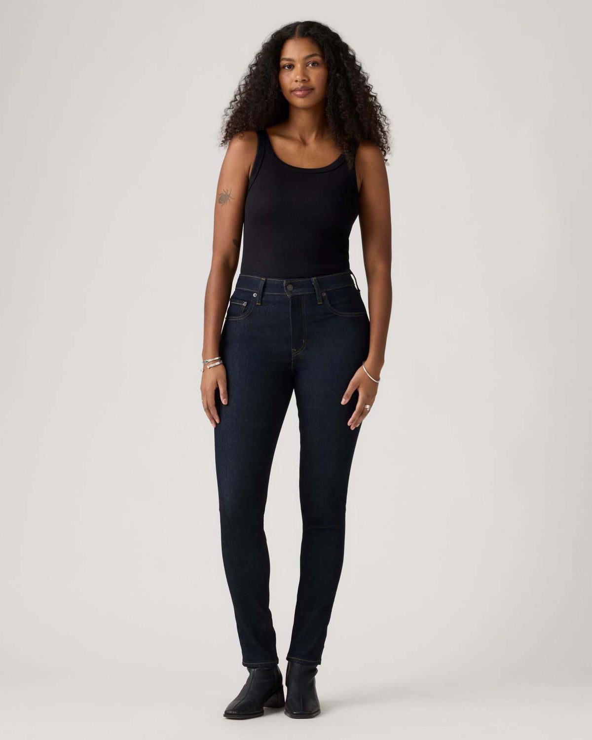 Levi's® Womens 721 High Rise Skinny Jeans - True Blue Rinse