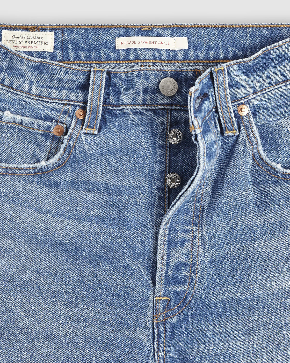 Levi's® Womens Ribcage Straight Ankle Jeans - Dance Around