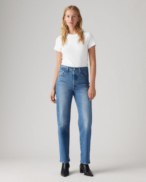 Levi's® Womens Ribcage Straight Ankle Jeans - Dance Around