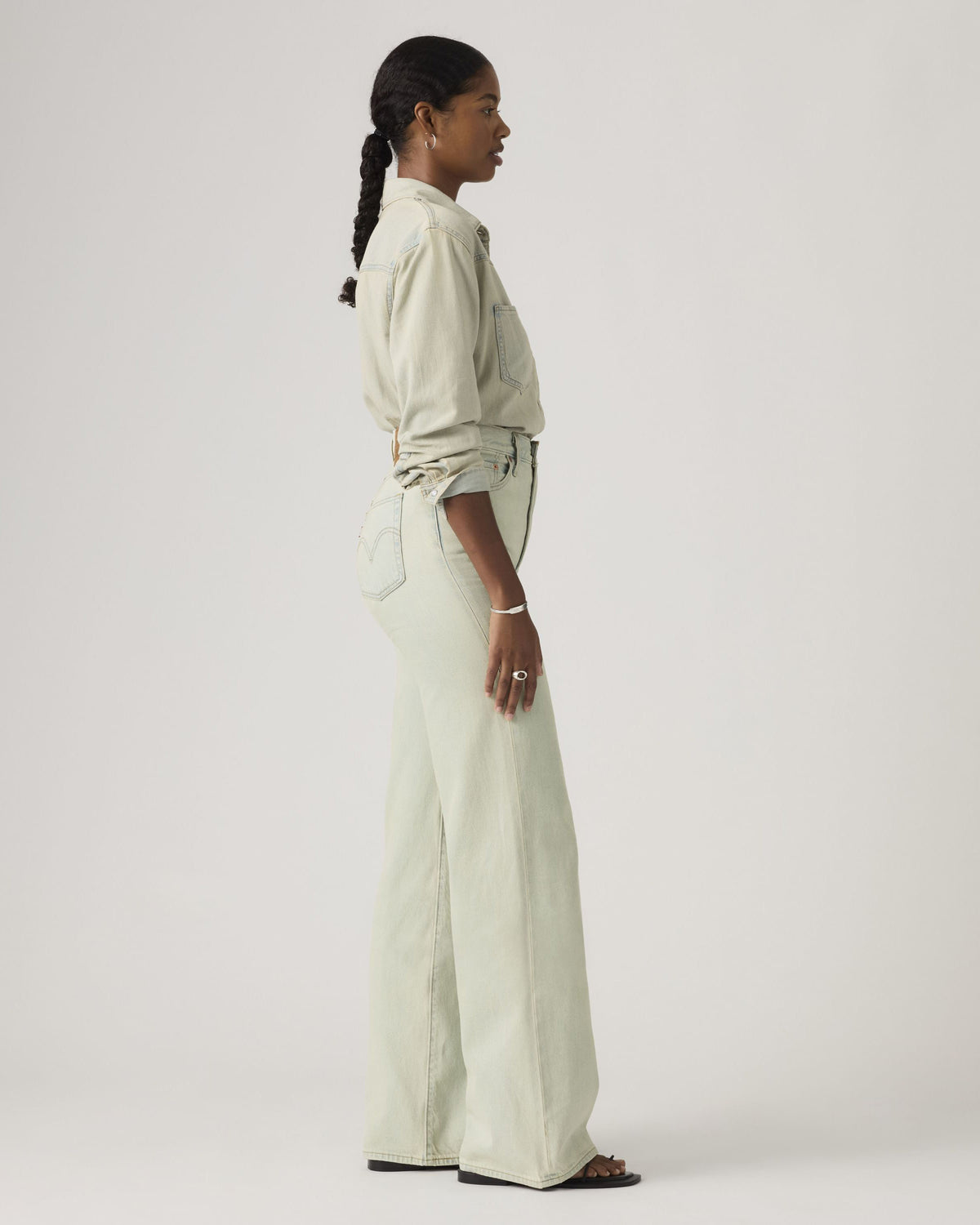 Levi's® Womens Ribcage Wide Leg Jeans - De Oro