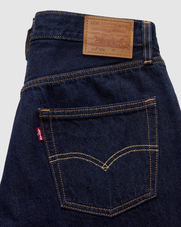 Levi's® Womens 501 90's Lightweight Relaxed Straight Fit Jeans - Deep Rinse