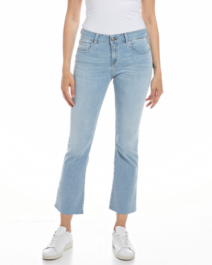 Replay Womens Faaby Flare Crop Jeans - Light Blue