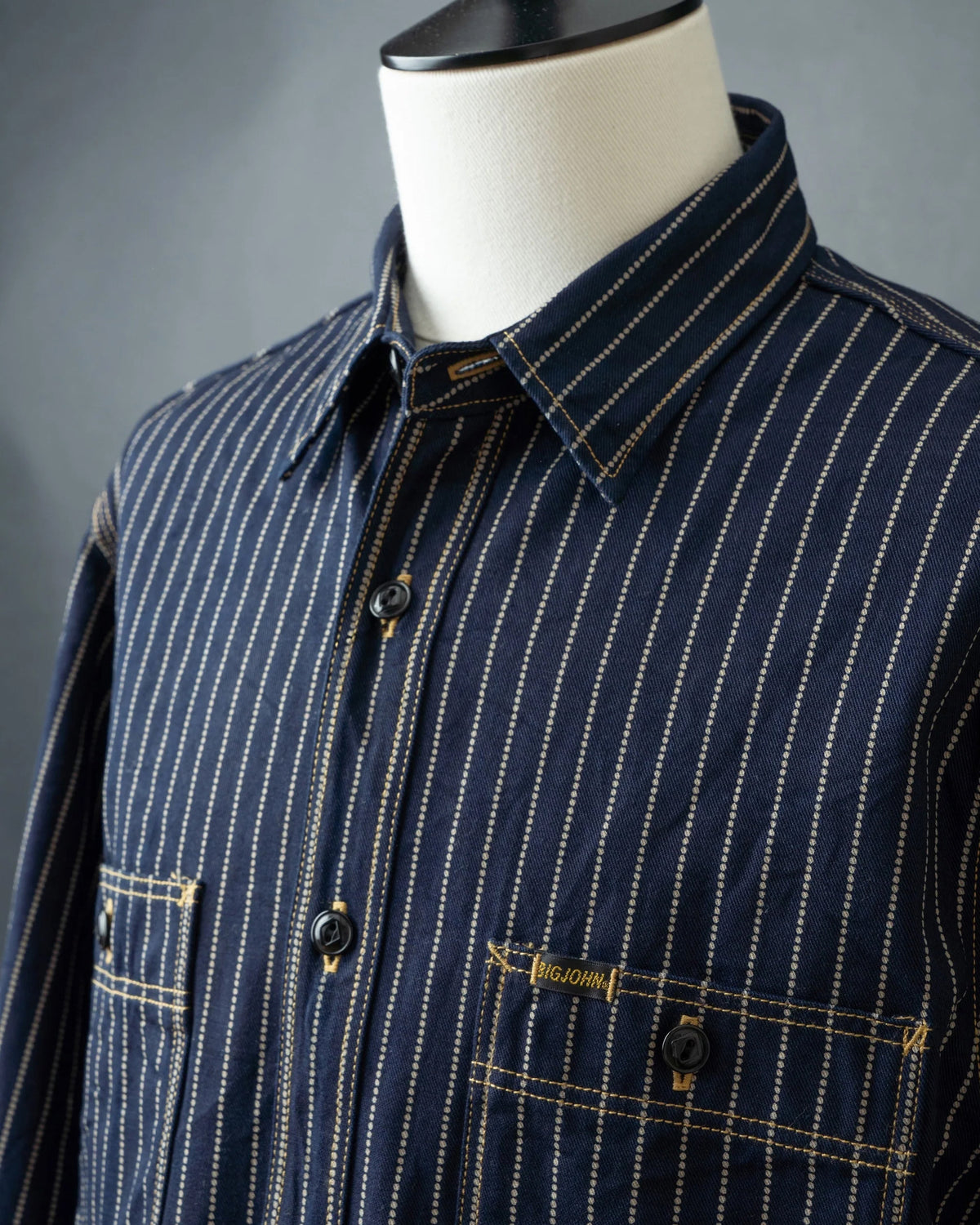 Big John MS005E 10oz Selvedge Denim Work Shirt - Wabash