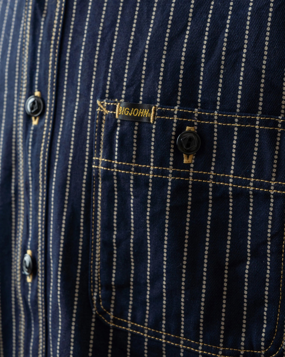 Big John MS005E 10oz Selvedge Denim Work Shirt - Wabash