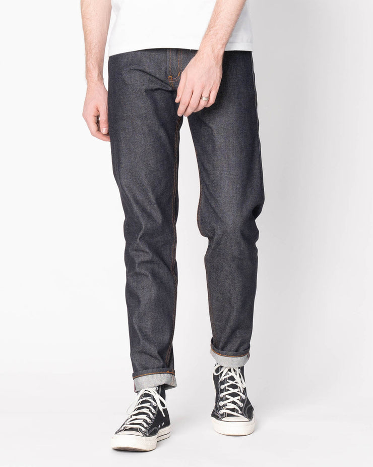 Naked & Famous Denim Easy Guy Relaxed Tapered Mens Jeans - Dia De Los Muertos Selvedge