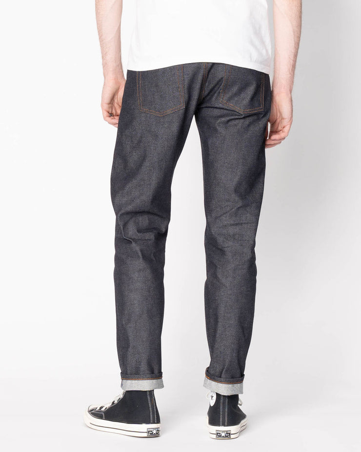 Naked & Famous Denim Easy Guy Relaxed Tapered Mens Jeans - Dia De Los Muertos Selvedge