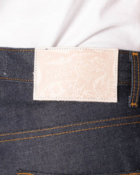 Naked & Famous Denim Easy Guy Relaxed Tapered Mens Jeans - Dia De Los Muertos Selvedge