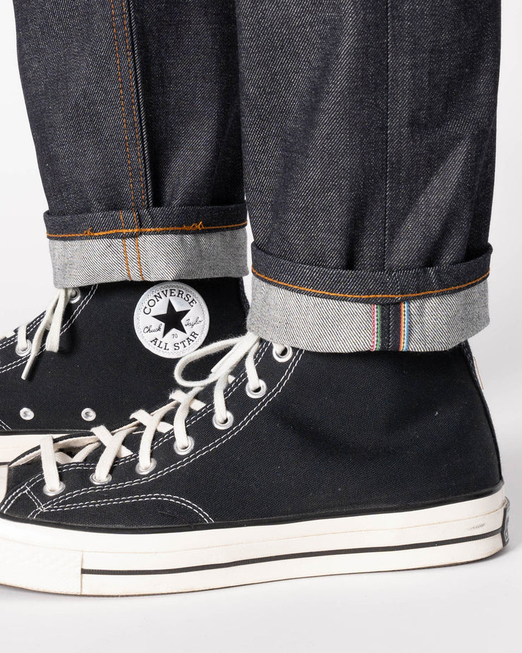 Naked & Famous Denim Easy Guy Relaxed Tapered Mens Jeans - Dia De Los Muertos Selvedge