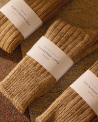 Thunders Love Soft Wool Collection Socks - Camel Mix