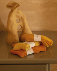 Thunders Love Soft Wool Collection Socks - Orange Mix