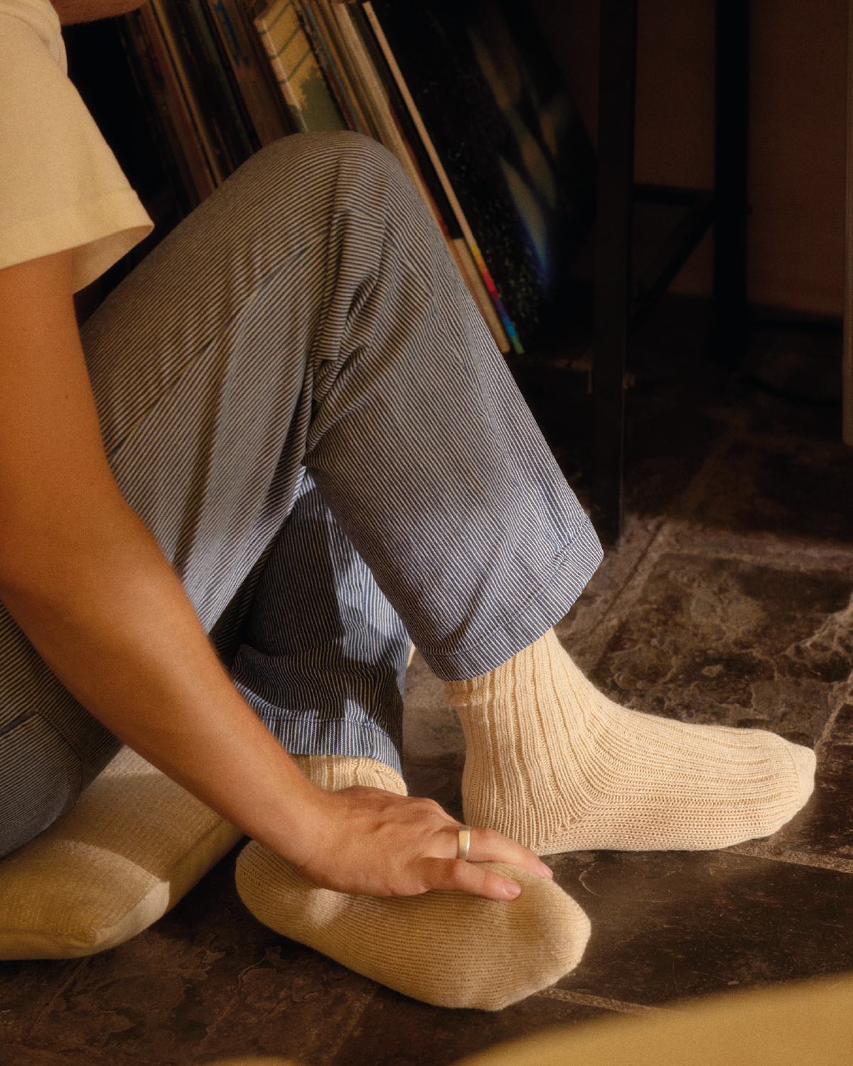Thunders Love Soft Wool Collection Socks - White | Thunders Love Socks | JEANSTORE