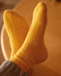 Thunders Love Soft Wool Collection Socks - Yellow