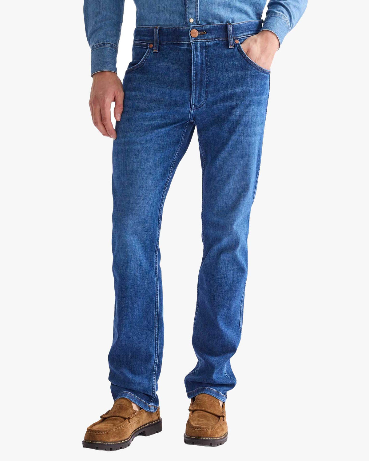 Wrangler Greensboro Regular Fit Mens Jeans - Dandelion Summer