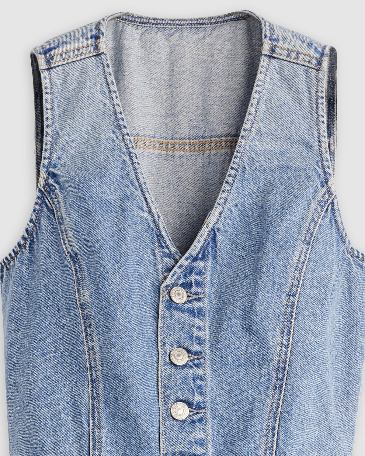 Levi's® Womens Denim Vest Wide Leg Jumpsuit - Own It | Levi's® Bibs & Overalls | JEANSTORE