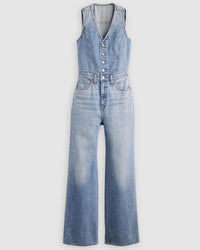 Levi's® Womens Denim Vest Wide Leg Jumpsuit - Own It | Levi's® Bibs & Overalls | JEANSTORE
