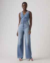 Levi's® Womens Denim Vest Wide Leg Jumpsuit - Own It | Levi's® Bibs & Overalls | JEANSTORE