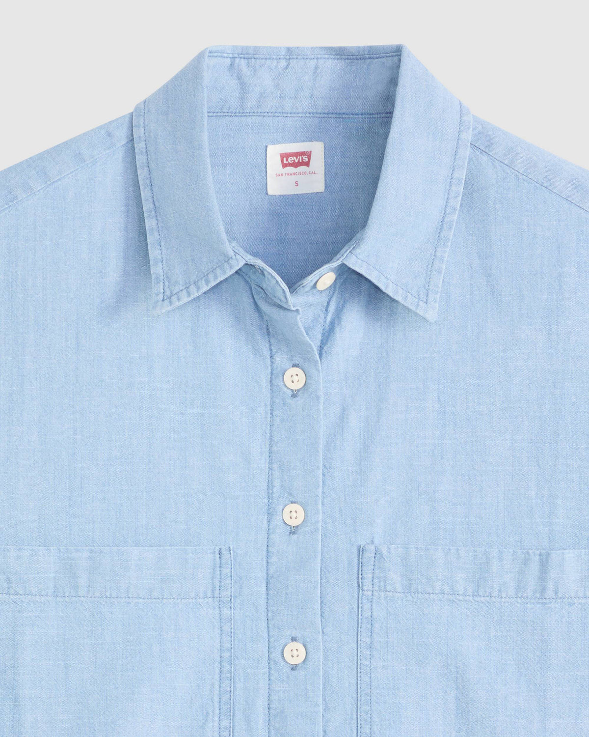 Levi's® Womens Harlie S/S Cropped Shirt - Brass Organ