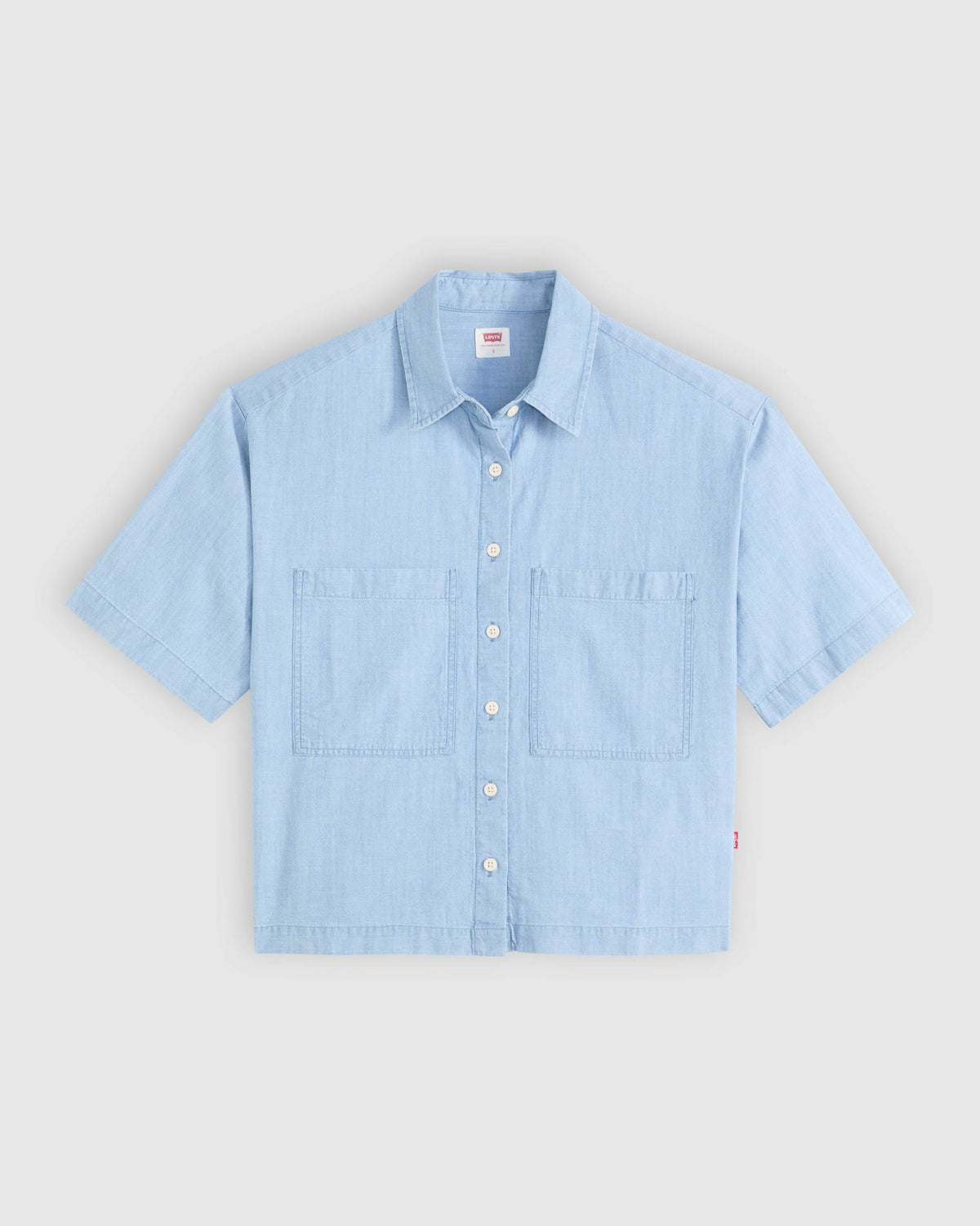 Levi's® Womens Harlie S/S Cropped Shirt - Brass Organ