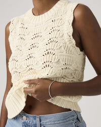Levi's® Womens Hope Crochet Tank Top - Pristine Cotton