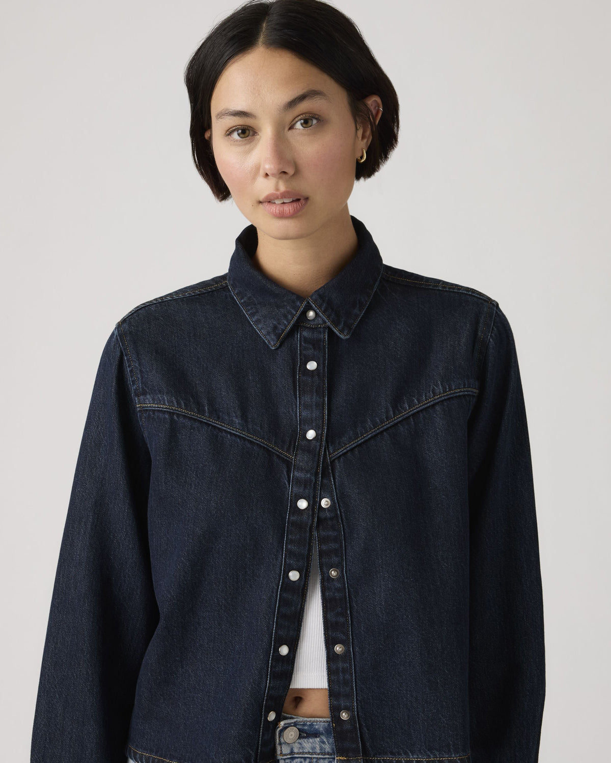 Levi's® Womens Logan Tencel Shacket - Dark Nights