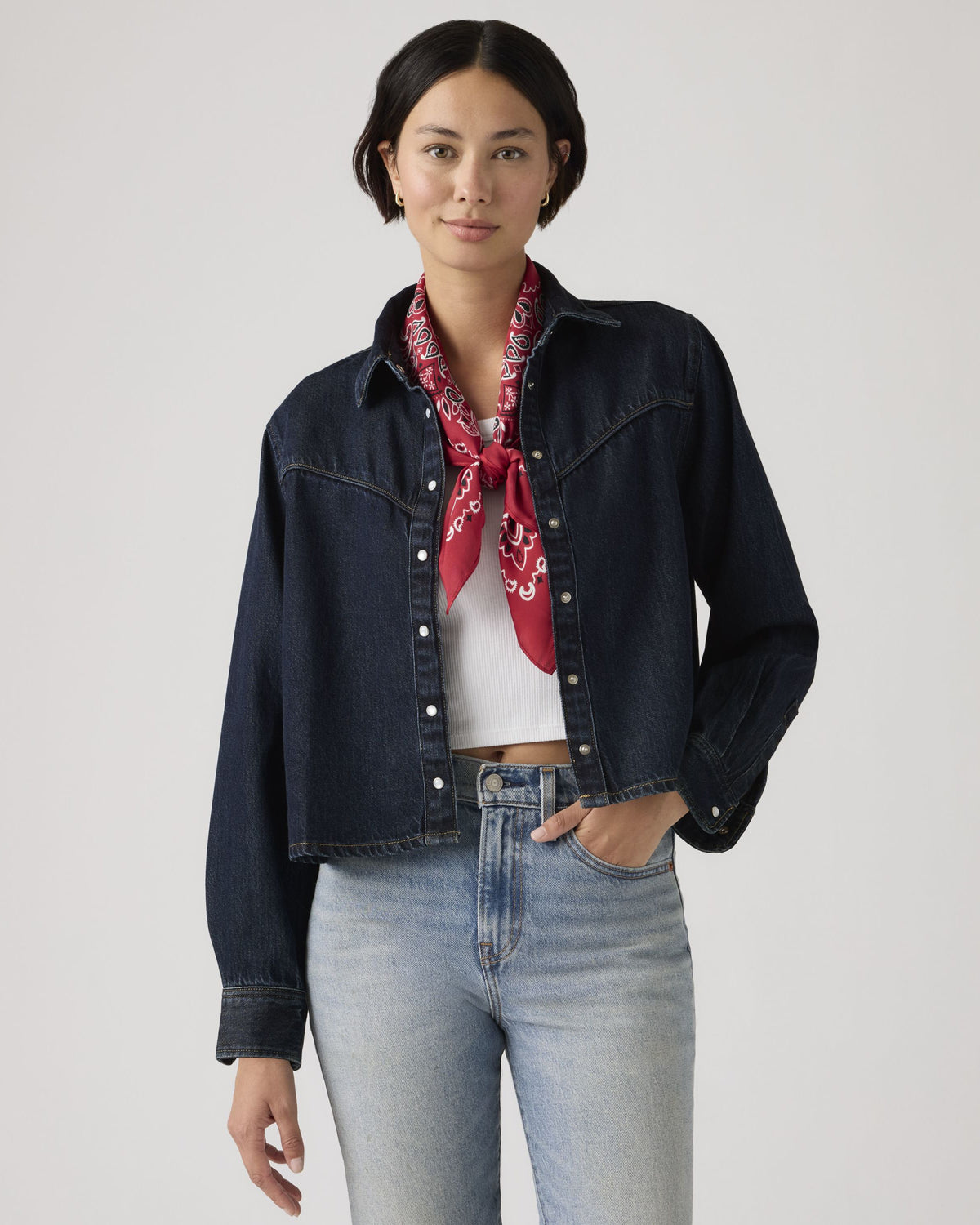 Levi's® Womens Logan Tencel Shacket - Dark Nights