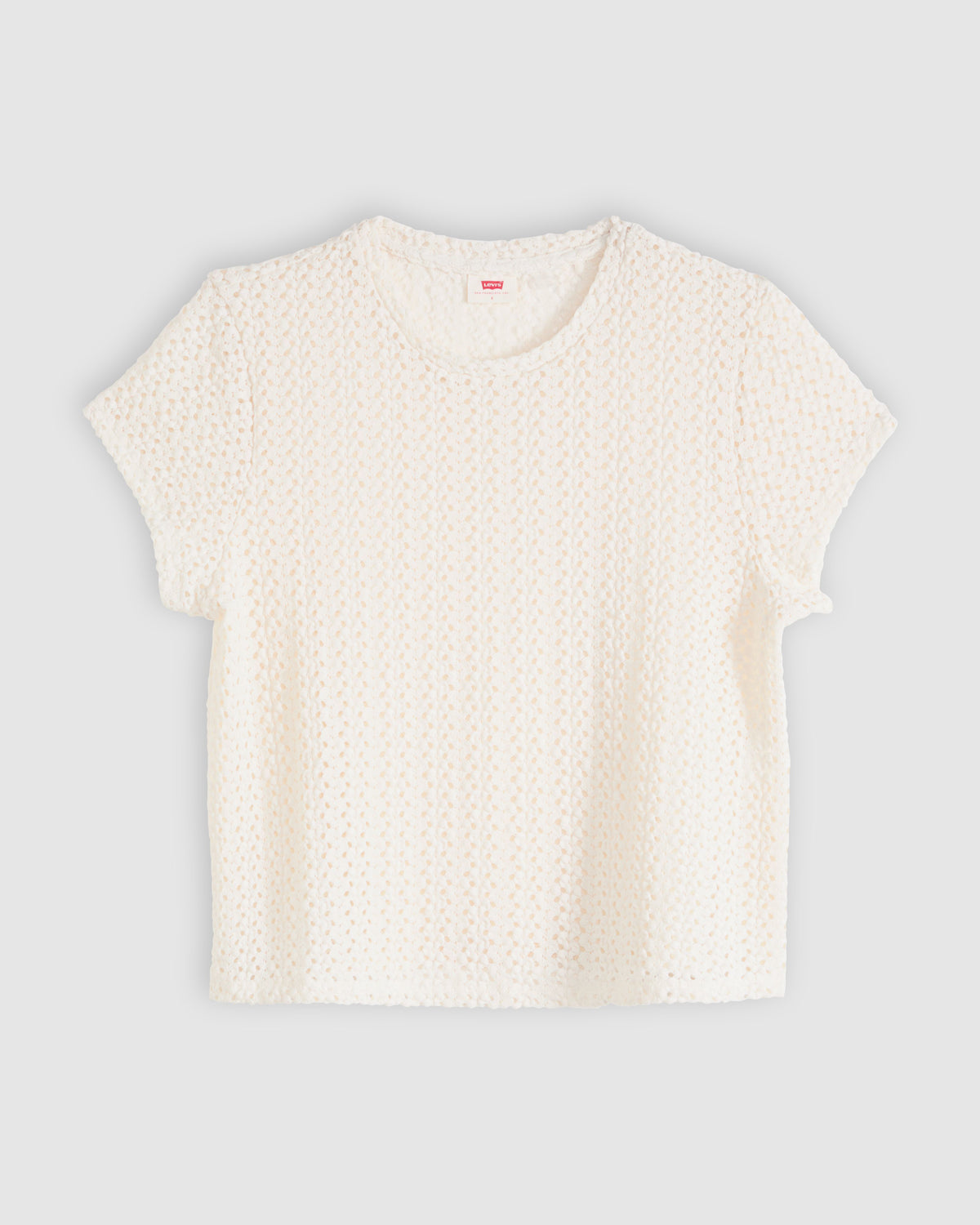 Levi's® Womens Fiona Flower Lace Tee - Egret
