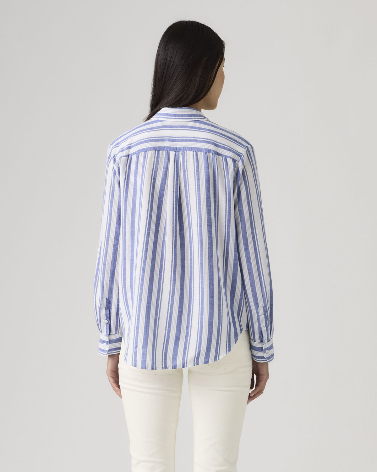 Levi's® Womens Elaine Utility Shirt - Bold Stripe Blue | Levi's® Shirts | JEANSTORE