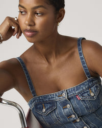 Levi's® Womens Denim Tube Top - All Over Blue