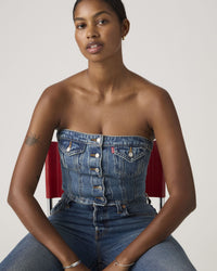 Levi's® Womens Denim Tube Top - All Over Blue