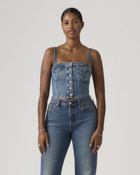 Levi's® Womens Denim Tube Top - All Over Blue