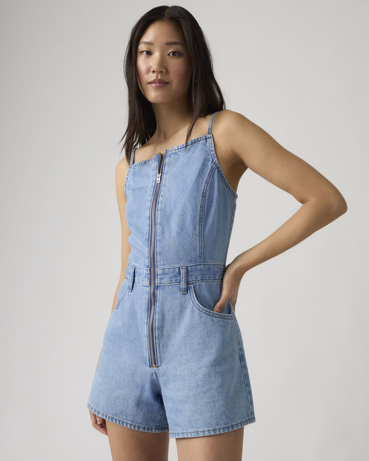 Levi's® Womens Square Neck Romper - I Won't