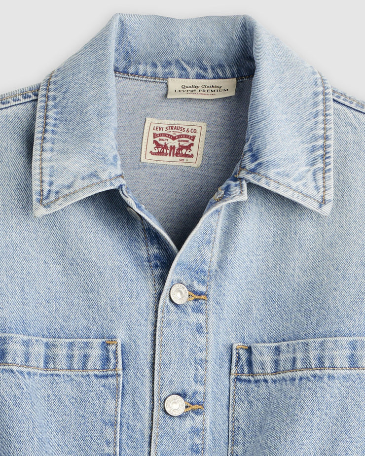Levi's® Womens Long Sleeve A-Line Western Dress - Pricey Icey