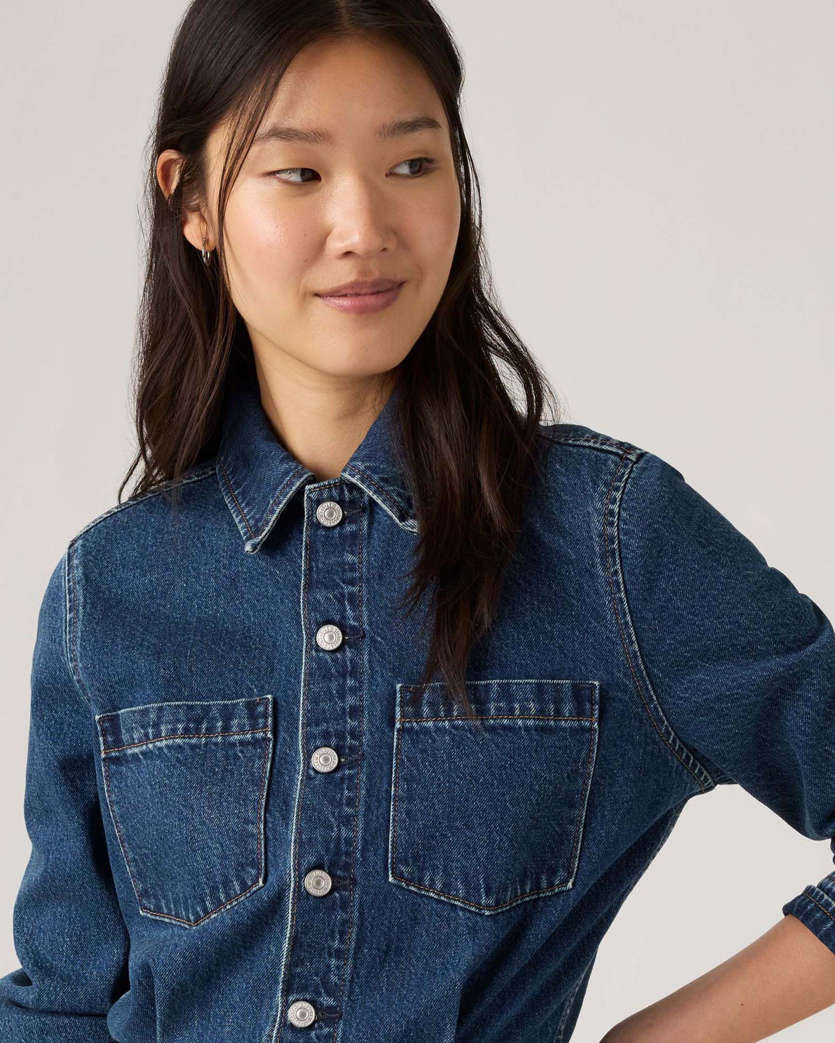 Levi's® Womens Long Sleeve A-Line Western Dress - Stellar Strauss