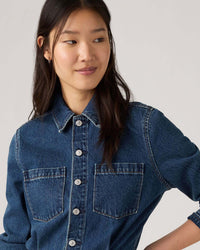 Levi's® Womens Long Sleeve A-Line Western Dress - Stellar Strauss