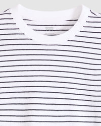Levi's® Womens Favorite Slub Tee - Golf Course Stripe Bright White / Anthracite Night | Levi's® T Shirts | JEANSTORE