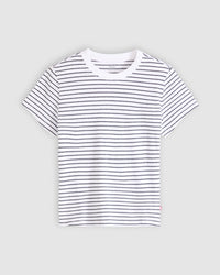 Levi's® Womens Favorite Slub Tee - Golf Course Stripe Bright White / Anthracite Night | Levi's® T Shirts | JEANSTORE