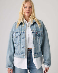 Levi's® Womens Loose Crop Trucker Jacket - Sunny Season